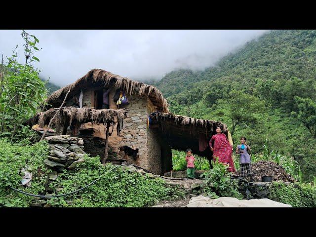 Most Peacefull and Relaxing Nepali Pastoral Village Life of Nepal | Nepali Mountain Village Life