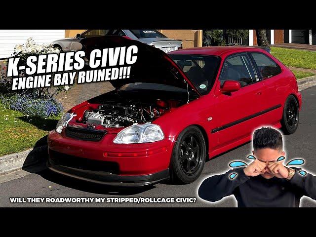 THEY RUINED MY K-SERIES CIVIC ENGINE BAY