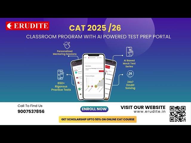 Erudite AI Powered CAT 2025 Coaching