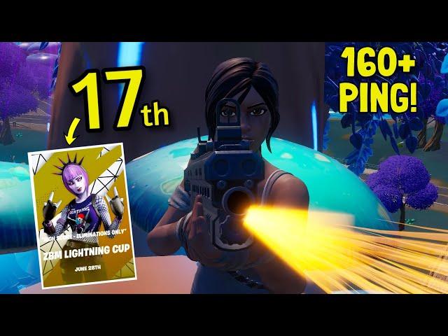 Placed 17th in a 160+ PING ZERO BUILD Tournament!