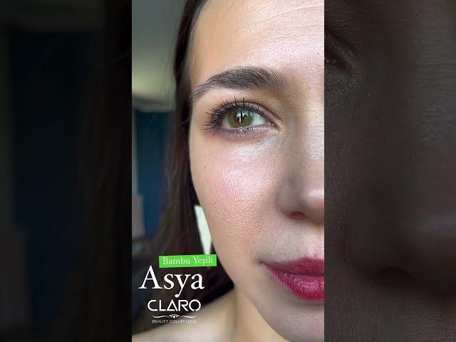 Renkli Lens -  Claro Asya - Bambu Yeşili  / Bi Dünya Lens  #renklilens #beauty #lens