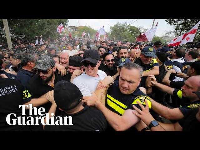 Thousands of anti-LGBTQ+ protesters storm Georgia Pride festival