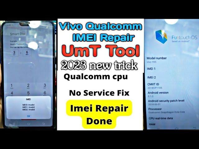 VIVO Y85 Repair IMEI Original  Qualcomm device Imei Repair! Vivo imei Repair 2023