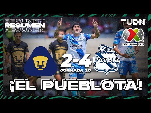 Resumen y goles | Pumas 4-2 Puebla | CL2023 - Liga Mx J10 | TUDN