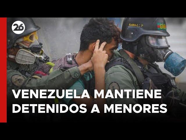 La dictadura de Venezuela reconoció que mantiene detenidos a menores