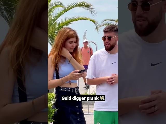 Gold digger prank 