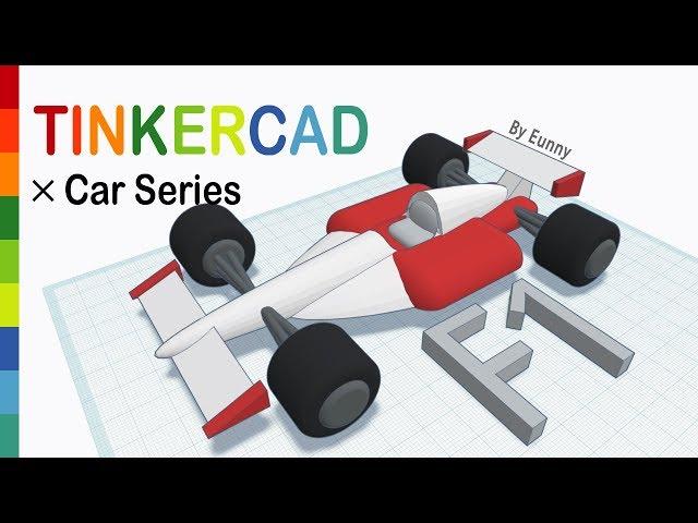 43) F1 Racing Car with Tinkercad x Car | 3D modeling How to make and design