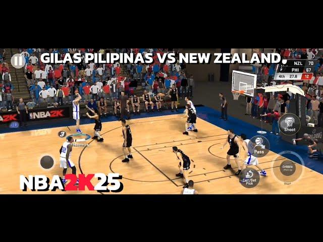 NEW UPDATE NBA 2K25 FREE MOD APK FILE NEW ZEALAND VS GILAS PILIPINAS GAMEPLAY | WITH JD MOD MENU V1