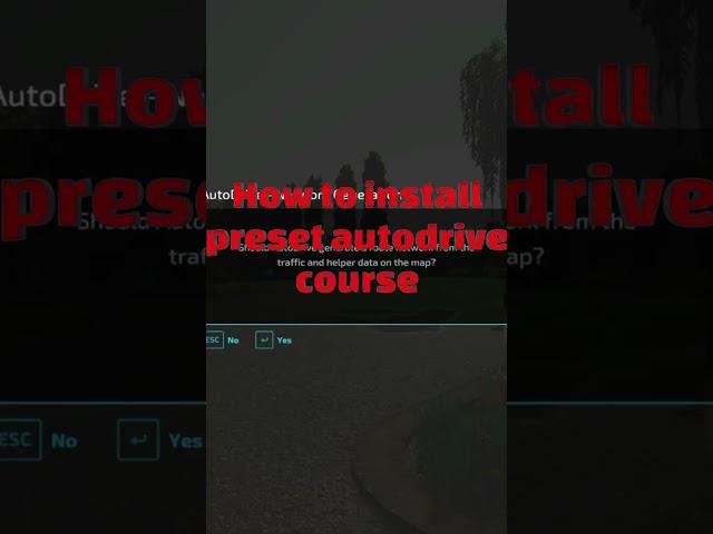 How to install auto drive course part1