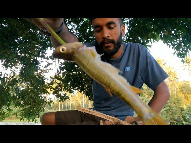 fishing cooking and eating | hook fshing | village fishing in sri lanka