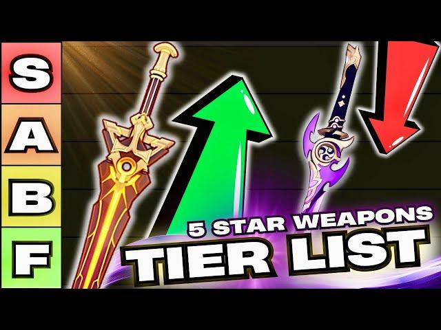 Which 5 Star Weapons are WORTH IT? (Genshin 4.7 Updated Tier List)