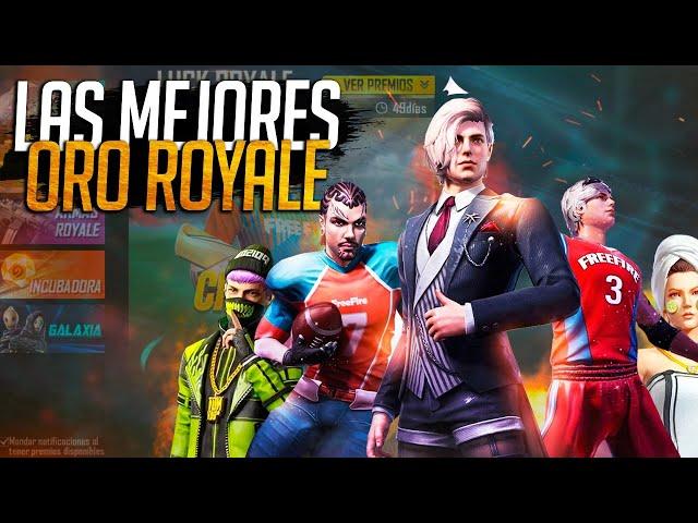 TOP 6 MEJORES ORO ROYALE de FREE FIRE