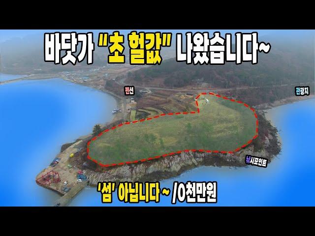 그냥 사세요~ A급 모든걸 다 갖춘 바닷가 토지 매매~ 말이 안되는 가격~ 헐값에 매물로 나왔습니다. 풍광은 공짜~