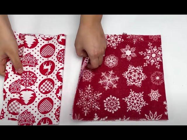  CHRISTMAS GIFT IN 10 MINUTES from fabric scraps | Sewing tricks and tips | Sewing for beginners