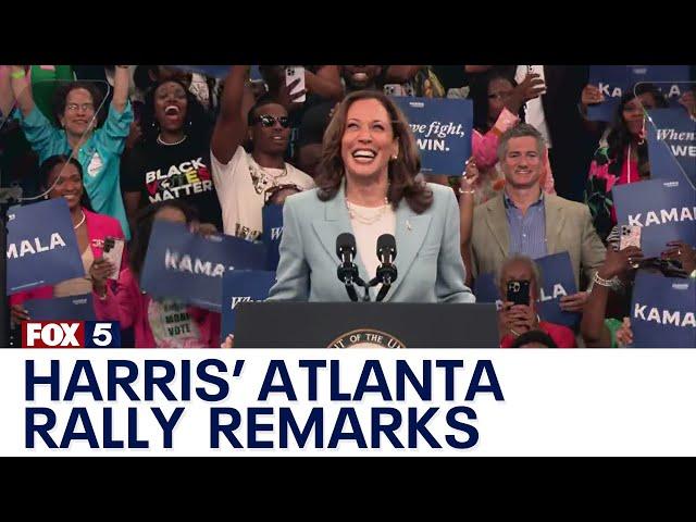 FULL: Kamala Harris speech at Atlanta rally | FOX 5 News