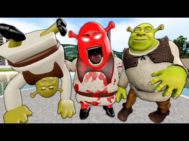 PLAYING AS SUPPER CURSED SHREK 3D SANIC CLONES MEMES in Garry's Mod!