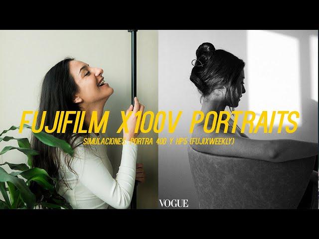 Retratos con Fujifilm x100v en Estudio | Recetas de Fujixweekly | Portra 400 & HP5