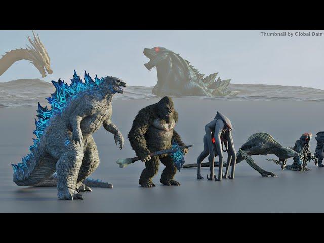 Godzilla Monsters Size Comparison | 3d Animation Comparison