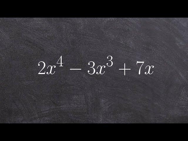 Factoring out the gcf to a prime polynomial