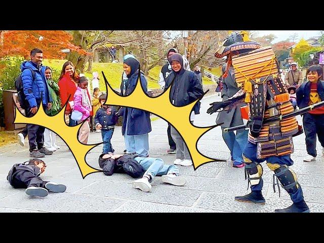 #81 SAMURAI Mannequin Prank in Kyoto Japan | Japanese shogun statue prank at Kiyomizu Temple