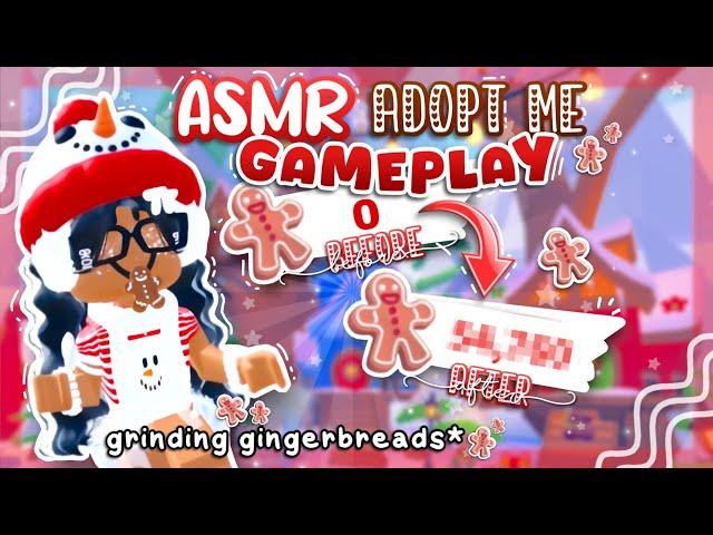 ASMR adopt me gameplay WINTERFEST EDITION - grinding gingerbread - :: ⋆｡‧˚ʚ dearly dea ɞ˚‧｡