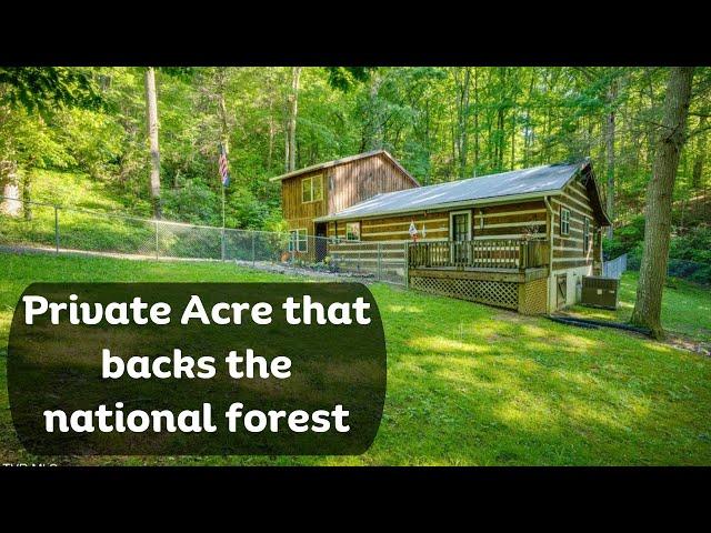 Private Acre of Land That Backs the National Forest! Cabin Tour in Greeneville, TN!