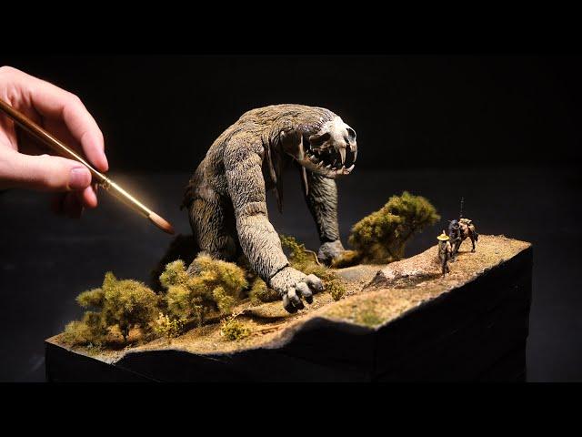 Slow but Terrifying Monster Diorama | Relaxing DIY Craft