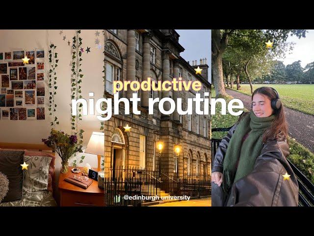 UNIVERSITY NIGHT ROUTINE *productive but realistic*