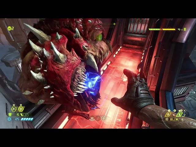 A friendly Cacodemon in DOOM Eternal