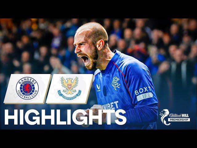 Rangers 2-0 St. Johnstone | Cerny Double And Hagi Sees Red On Return | William Hill Premiership