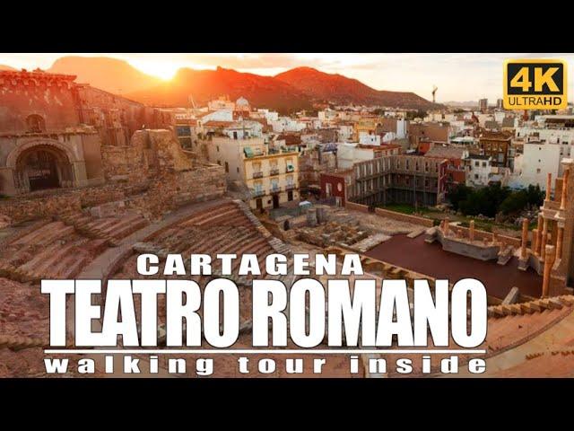 [4K] CARTAGENA. TEATRO ROMANO Tour | Amazing Roman theatre hidden for centuries #murcia #spain