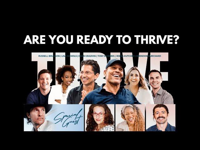 Time To Thrive Challenge - Dean Graziosi and Tony Robbins