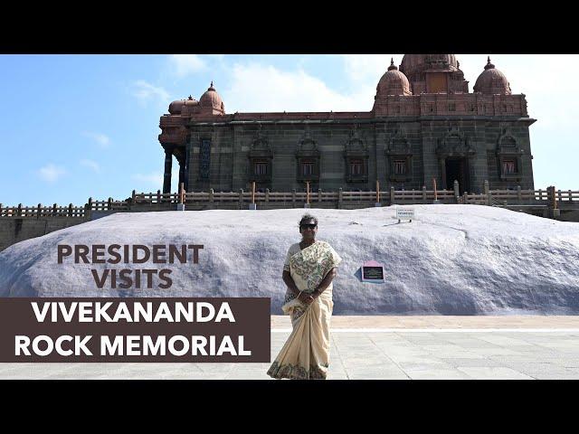 President Droupadi Murmu visits Vivekananda Rock Memorial in Kanniyakumari