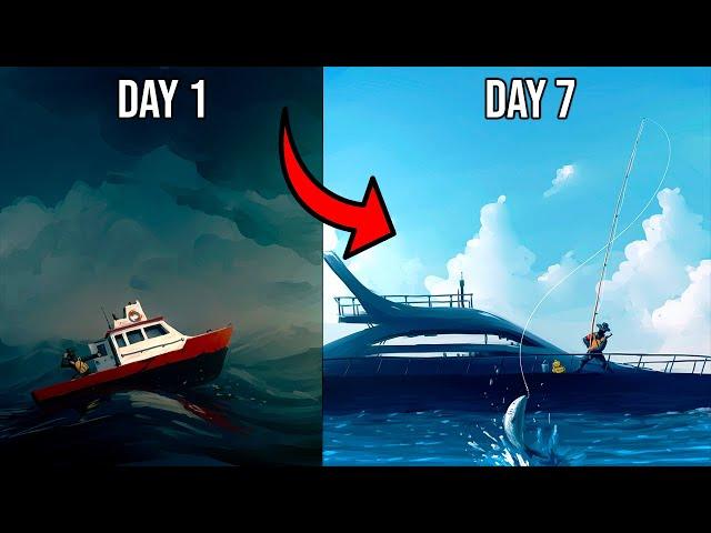 SURVIVING 1 WEEK IN A HIDDEN BOAT BASE! - DayZ