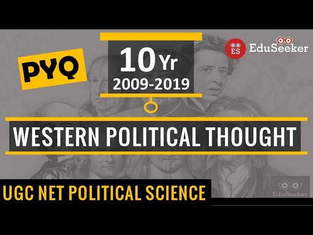 Previous Year Questions (2009-2019) | Western Political Thought | UGC NET Political Science