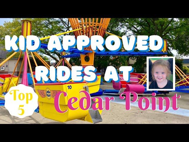 BEST KID APPROVED RIDES at CEDAR POINT in 4K || Top 5 rides for kids and the family Cedar Point 2020