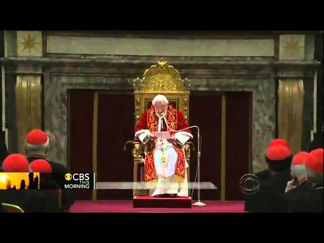 Resignation day for Pope Benedict XVI