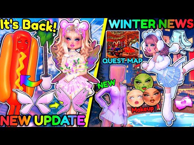 *NEW UPDATE* Hot Dog IS BACK & NEW MAP! + *CHRISTMAS NEWS!* Winter QUEST & ITEMS! | Dress to Impress