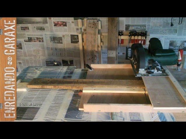 Plantilla para sierra de disco. Circular saw jig. Cross cut jig.