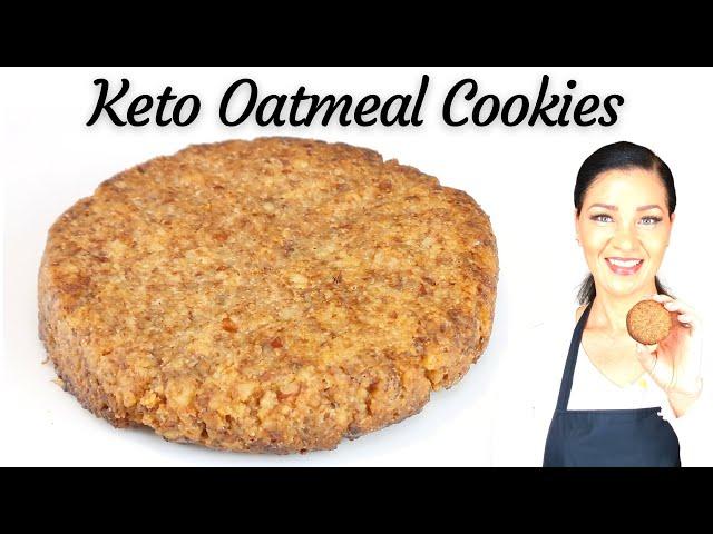 Keto No Oatmeal Cookies with just 3 Ingredients