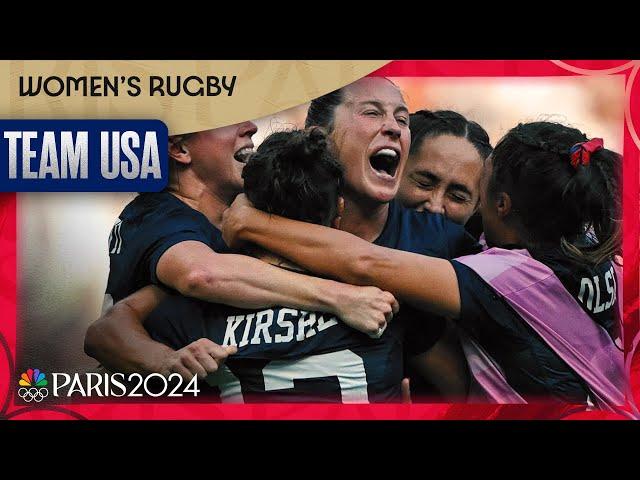 Alex Sedrick ERUPTS on final play for Team USA women's rugby history | Paris Olympics | NBC Sports