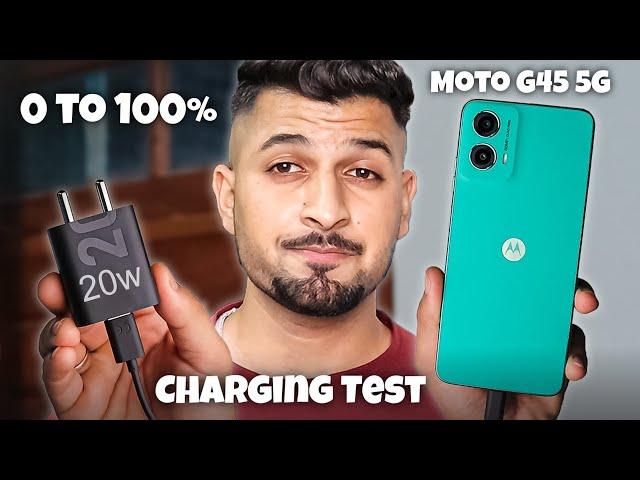 Moto G45 5G Charging Test 20w | 0 to 100%