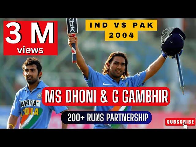 Dhoni & Gambhir's Rare Footage of their only 200+ Runs Partnership | IND A vs PAK A | 2004 Nairobi