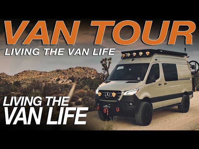 Van Build Tour 2024 | How I Built My 4x4 Mercedes Sprinter Van | Living The Van Life