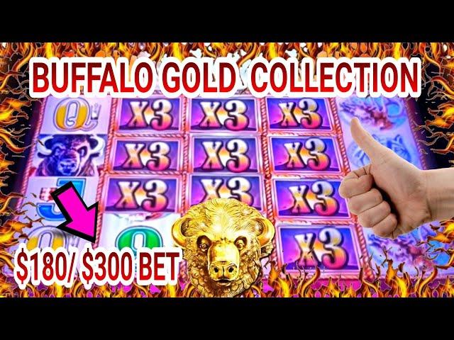 ️Fabulous X3 X3 X3 Screen Jackpots in Buffalo Gold Collection $180 $300 Bet