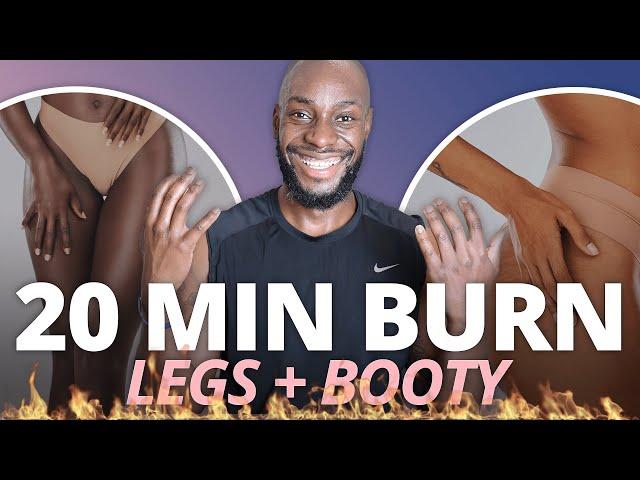 20 Min Legs & Glutes - Lower Body Fat Burning Workout For Women