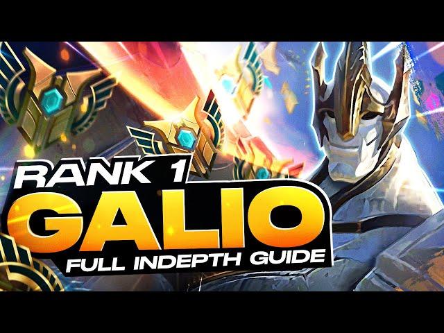 HOW TO PLAY GALIO - FULL INDEPTH GUIDE - RANK 1 CHALLENGER MID