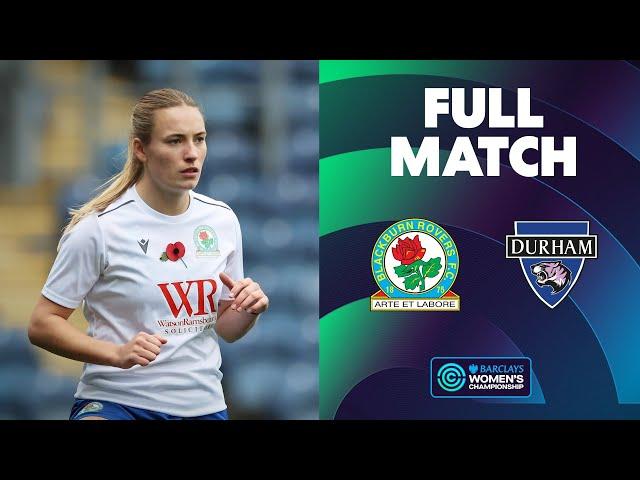 Full Match: Blackburn Rovers v Durham | Barclays Women's Championship