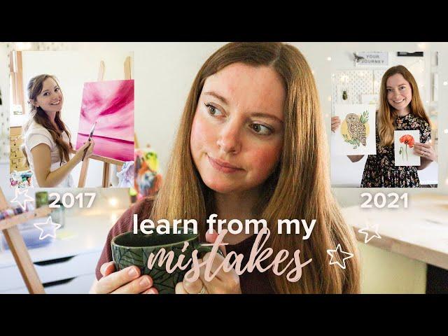 10 BIGGEST lessons I’ve learned since becoming an artist ( and 5 years into my art business)
