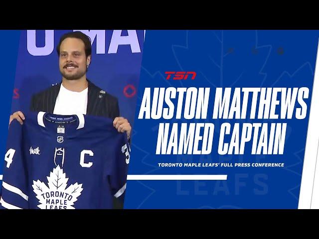 Auston Matthews Named New Leafs Captain: FULL PRESS CONFERENCE